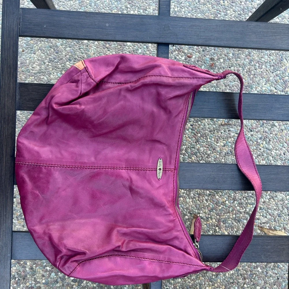 Lucky Brand Purple and Orange Floral Shoulder Bag - Picture 3 of 4